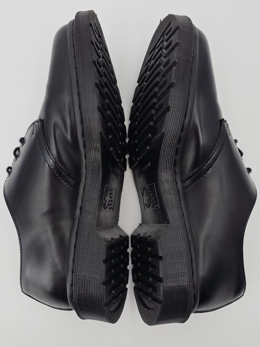 Doc Martens 1461 Mono Oxfords Black Smooth Leather Low Top Unisex Mens 8 Wmn's 9 - Picture 8 of 12